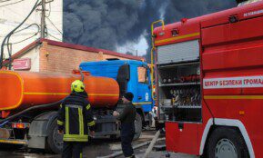 Rusija balistine raketa smogė Odesos uostui. EPA-ELTA nuotr.