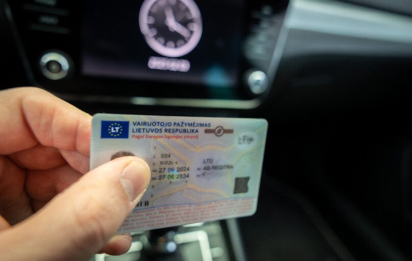 Vairuotojo pažymėjimas. ELTA / Julius Kalinskas nuotr.