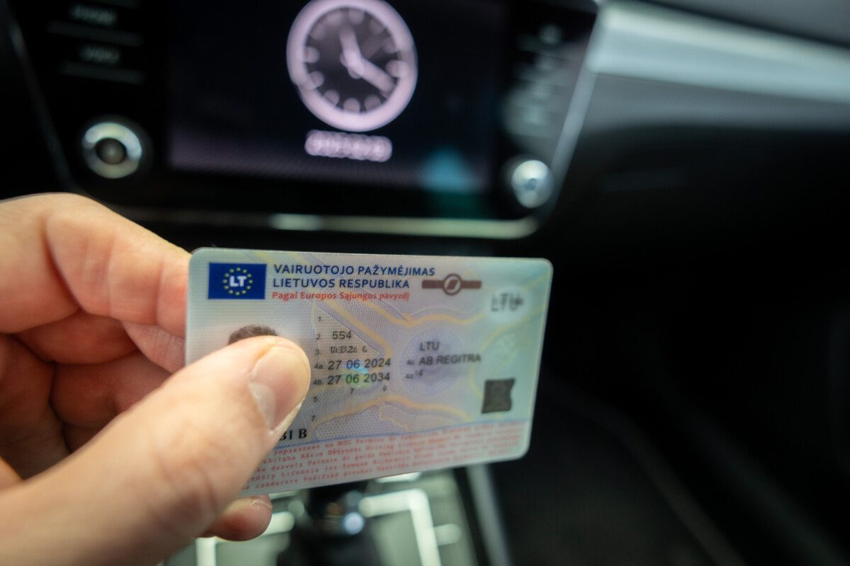 Vairuotojo pažymėjimas. ELTA / Julius Kalinskas nuotr.