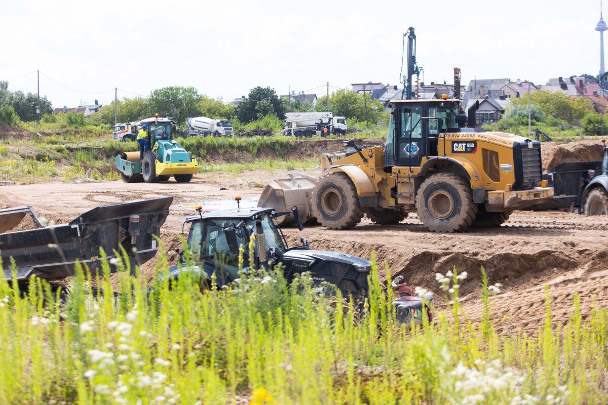 Nacionalinio stadiono statybos. ELTA / Dainius Labutis nuotr.