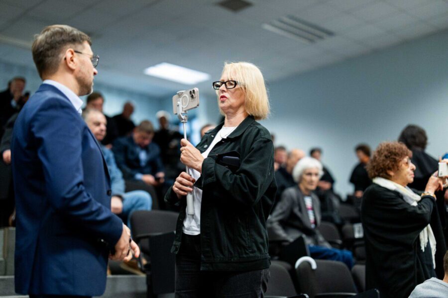 Antanas Kandrotas-Celofanas, Rūta Janutienė. ELTA / Žygimantas Gedvila nuotr.