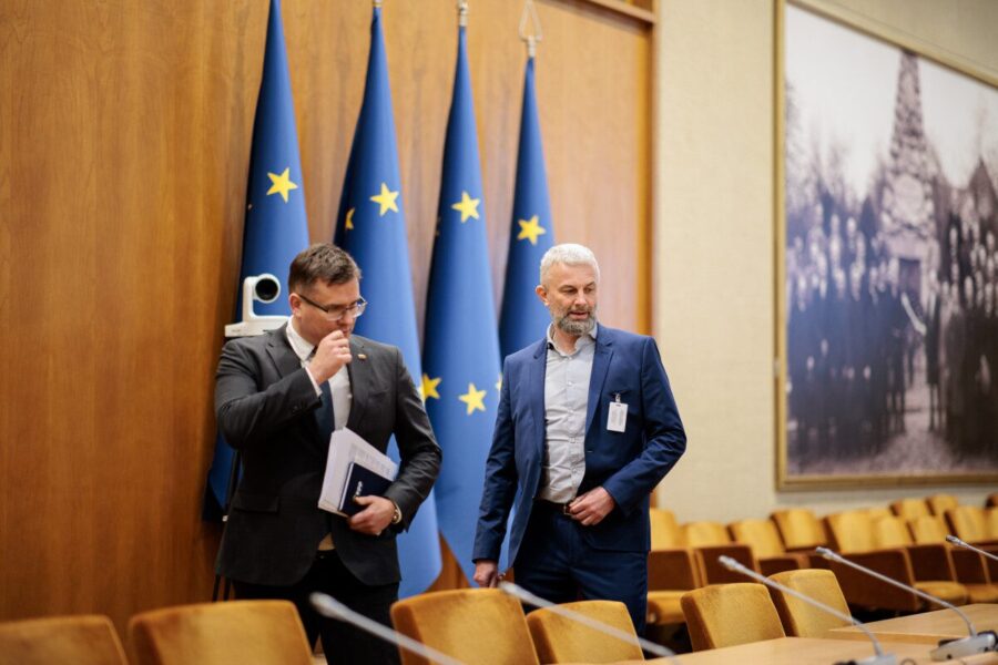 Laurynas Kasčiūnas, Šarūnas Černiauskas. ELTA / Josvydas Elinskas nuotr.