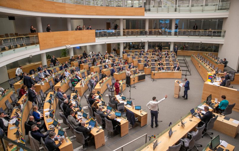 Seimas svarsto pataisas dėl LRT. ELTA / Orestas Gurevičius nuotr.