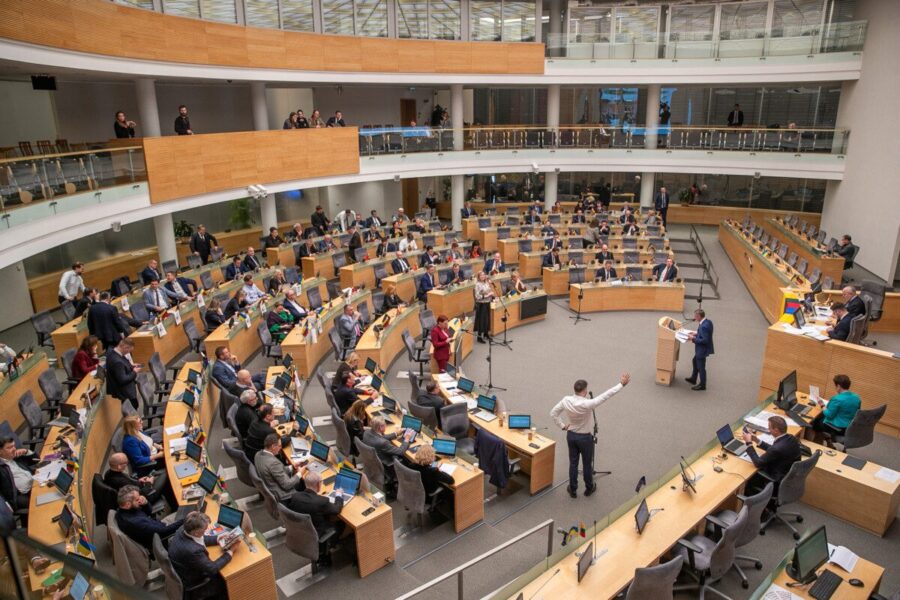 Seimas svarsto pataisas dėl LRT. ELTA / Orestas Gurevičius nuotr.