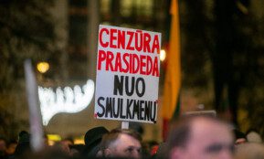 Protestas „Šalin rankas“. ELTA / Orestas Gurevičius nuotr.