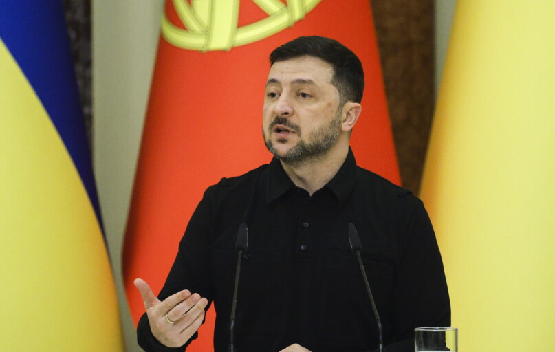 Zelenskis: parengtas pagrindinis taikos plano dokumentų rinkinys. EPA-ELTA nuotr.