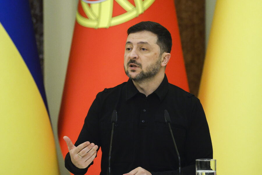 Zelenskis: parengtas pagrindinis taikos plano dokumentų rinkinys. EPA-ELTA nuotr.