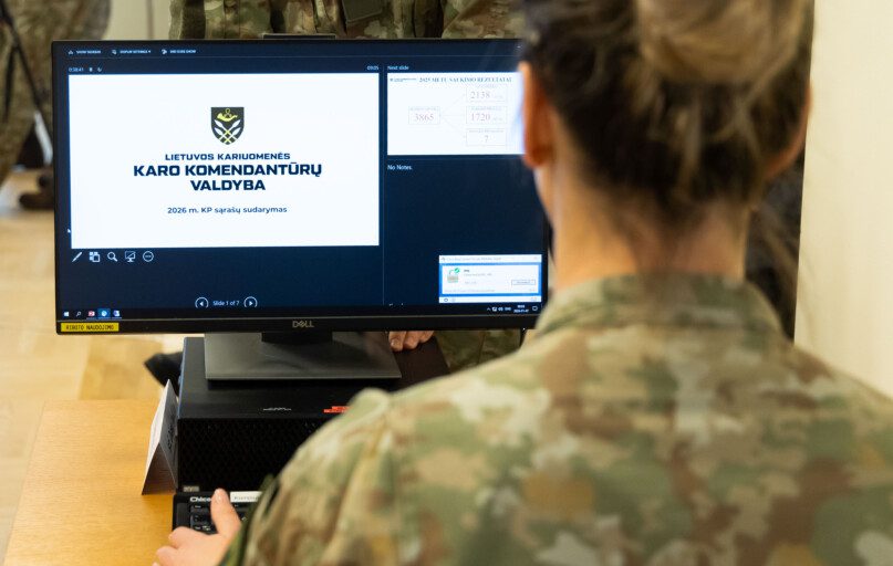 2026 m. karo prievolininkų sąrašo sudarymas. ELTA / Dainius Labutis nuotr.