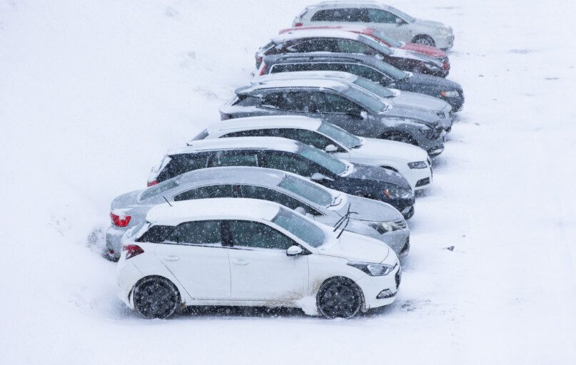 Vilniuje tęsiasi stiprus snygis. ELTA / Dainius Labutis nuotr.