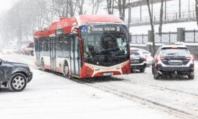 Vilniuje tęsiasi stiprus snygis. ELTA / Dainius Labutis