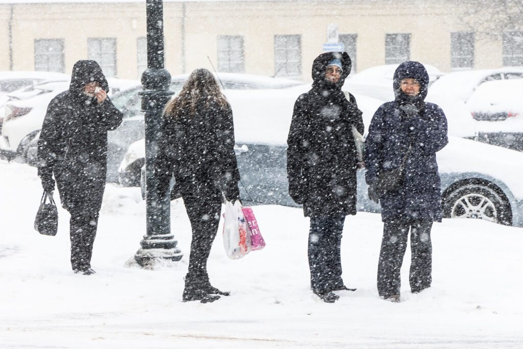 Vilniuje tęsiasi stiprus snygis. ELTA / Dainius Labutis
