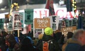 Ketvirtadienio protestai Mineapolyje. EPA-ELTA nuotr.