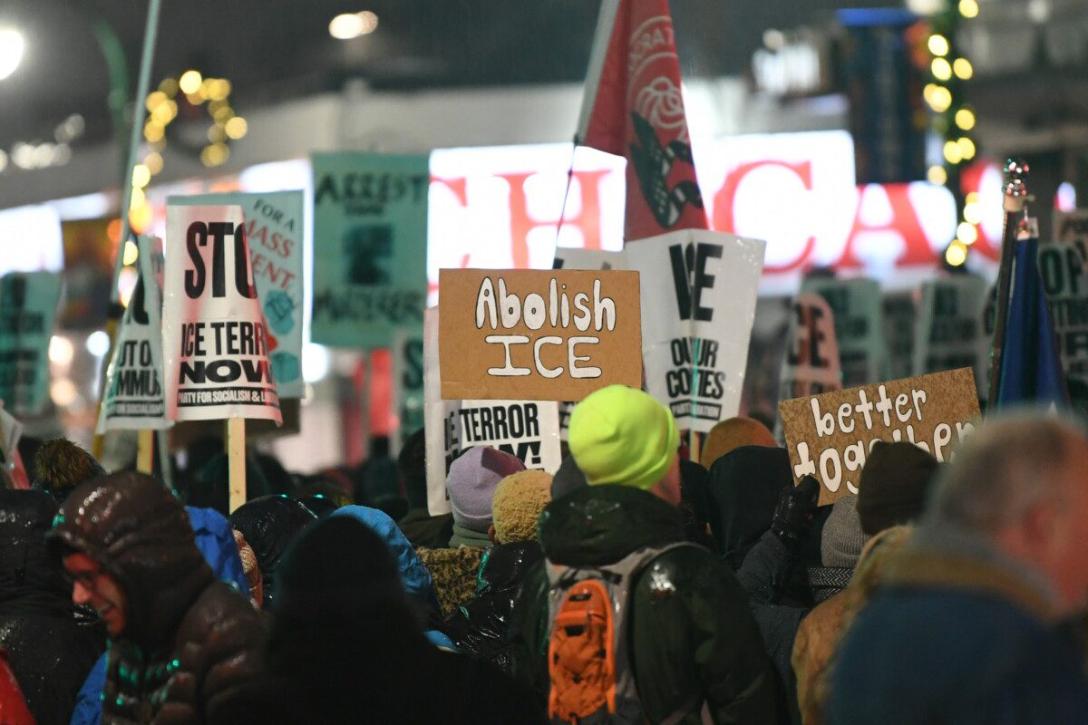 Ketvirtadienio protestai Mineapolyje. EPA-ELTA nuotr.