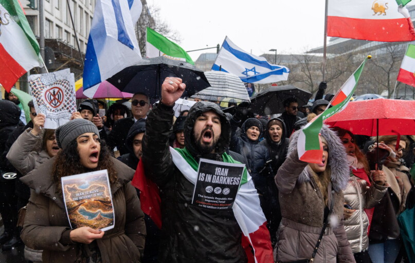 Protestai. EPA-ELTA nuotr.