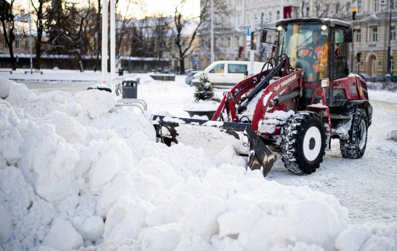 Sniego valymas. ELTA / Žygimantas Gedvila nuotr.