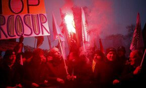 Ūkininkų protestas. EPA-ELTA nuotr.