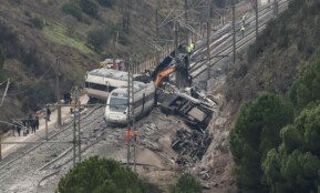 Traukiniai Ispanijoje. EPA-ELTA nuotr.