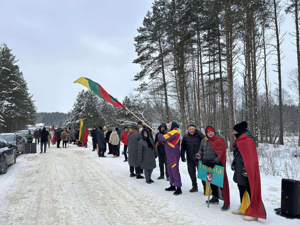 Protestas Kapčiamiestyje. ELTA