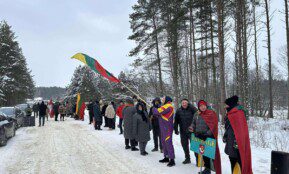Protestas Kapčiamiestyje. ELTA