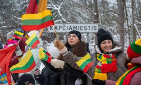 Protestas Kapčiamiestyje. ELTA nuotr.