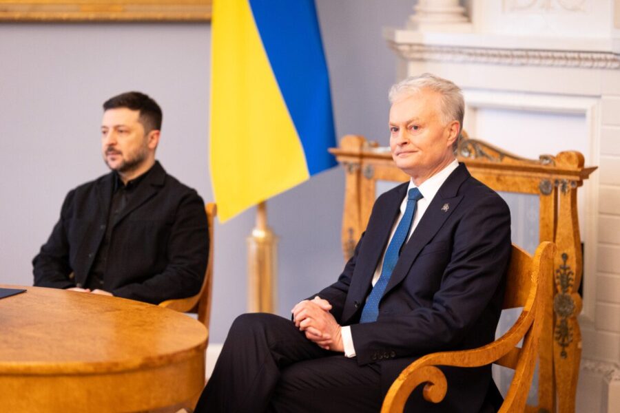 Oficiali Ukrainos pirmosios poros pasitikimo ceremonija. ELTA / Ervin Rauluševičius nuotr.