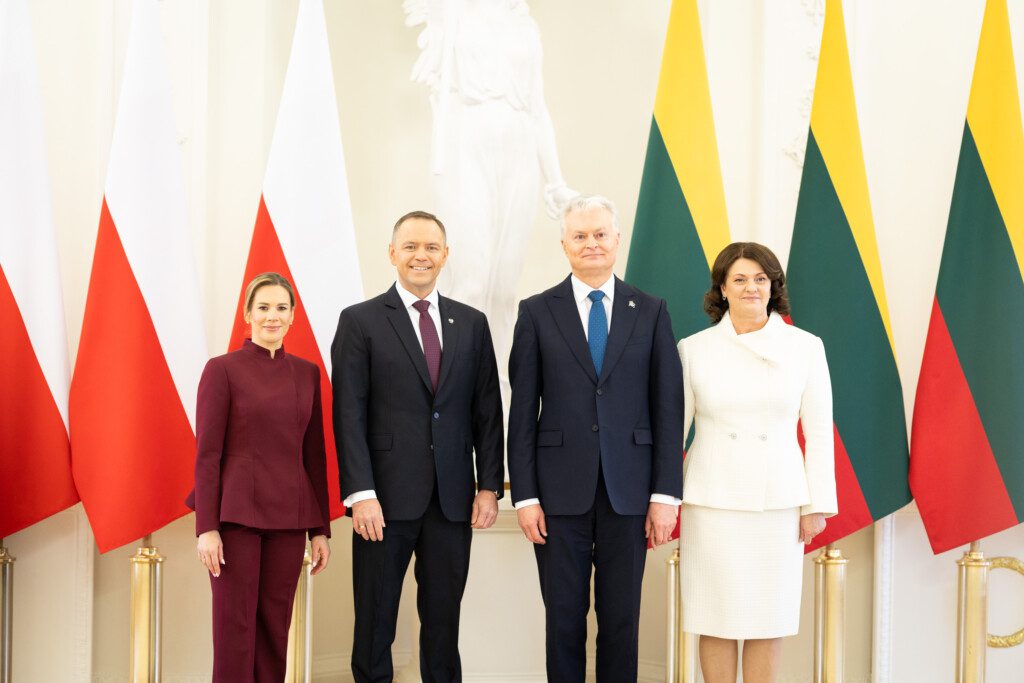 Oficiali Lenkijos pirmosios poros pasitikimo ceremonija. ELTA / Ervin Rauluševičius nuotr.