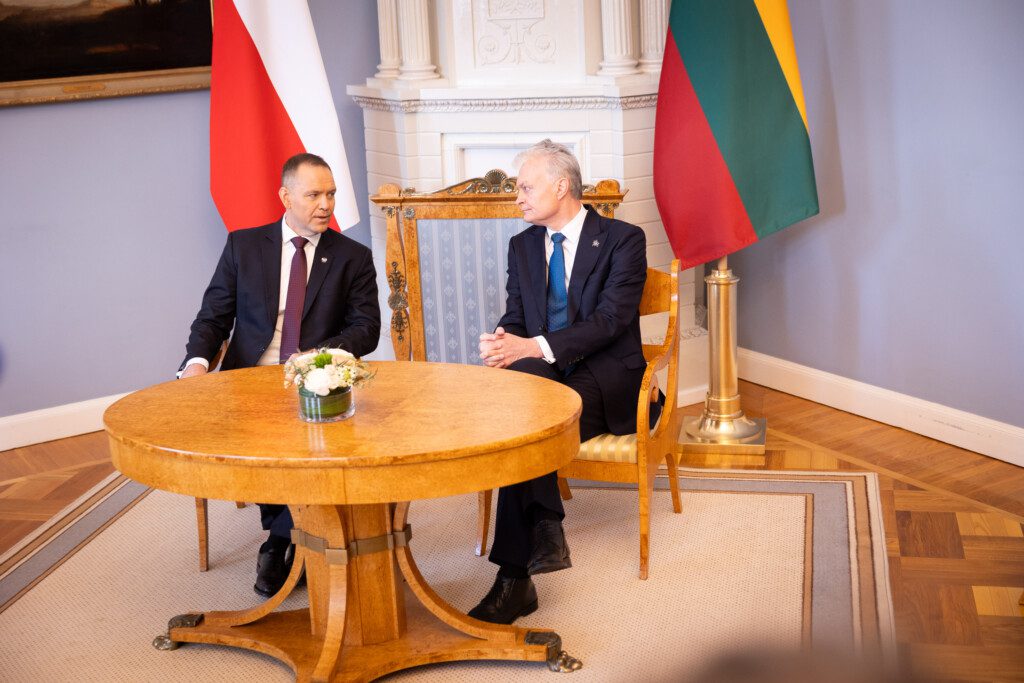 Oficiali Lenkijos pirmosios poros pasitikimo ceremonija. ELTA / Ervin Rauluševičius nuotr.