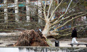 Audra Portugalijoje. EPA-ELTA