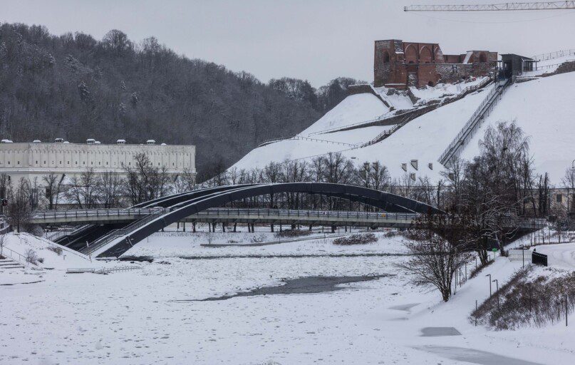 Užšalusi Neris Vilniuje.. ELTA / Dainius Labutis nuotr.