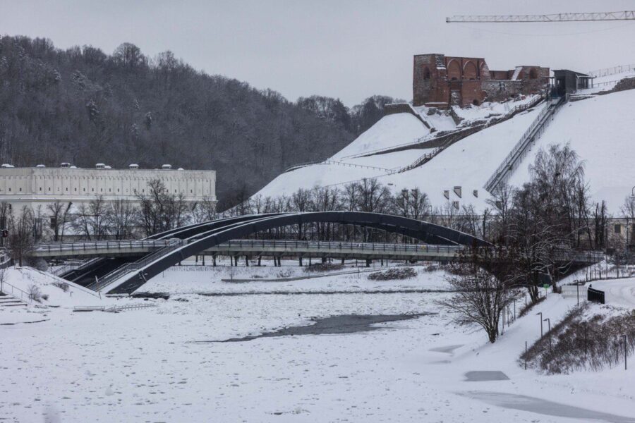 Užšalusi Neris Vilniuje.. ELTA / Dainius Labutis nuotr.