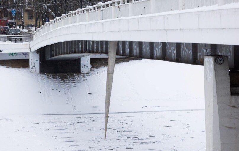 Užšalusi Neris Vilniuje.. ELTA / Dainius Labutis