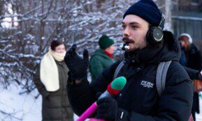 Protestas prieš JAV užsienio politiką ir vyriausybės grasinimus okupuoti Grenlandiją. ELTA / Dainius Labutis