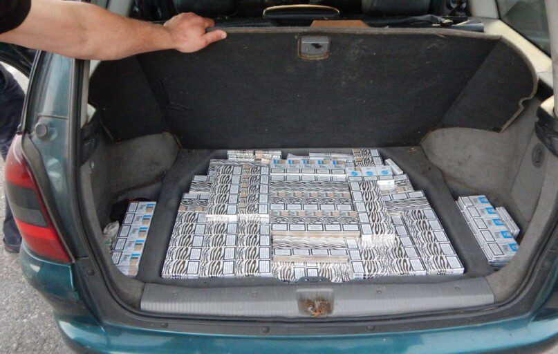 Kontrabandinės cigaretės. VSAT nuotr.