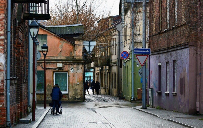 street, scene, old town, old, town, city, european, kaunas, lithuania, baltic, red, brick, architecture, urban, quiet, road, people, lampposts, lamp, posts, deteriorating, run-down, tottering, dilapidated, dilapidation, deterioration, kaunas, kaunas, kaunas, kaunas, kaunas, lithuania, people