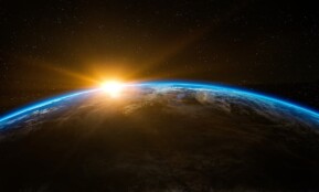 earth, space, sunlight, sun rays, sunrise, nature, sunshine, flare, world, planet, outer space, universe, galaxy, cosmos, space wallpaper, space background, background