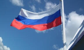 flag, russia, banner, moscow, clouds, flutter, white, nature, blue, red, strip, blow, wind