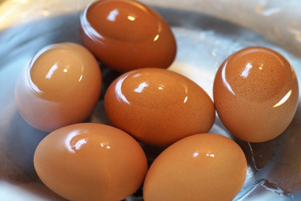 egg, brewed, on, nature, hard-boiled, eggs, cool, in, water, cooked