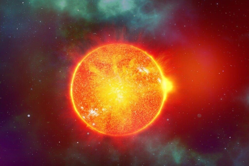 sun, universe, abstract, eruption, solar flare, imitation, based, planets, solar system, space, astronomy, phenomenon, nature, stars
