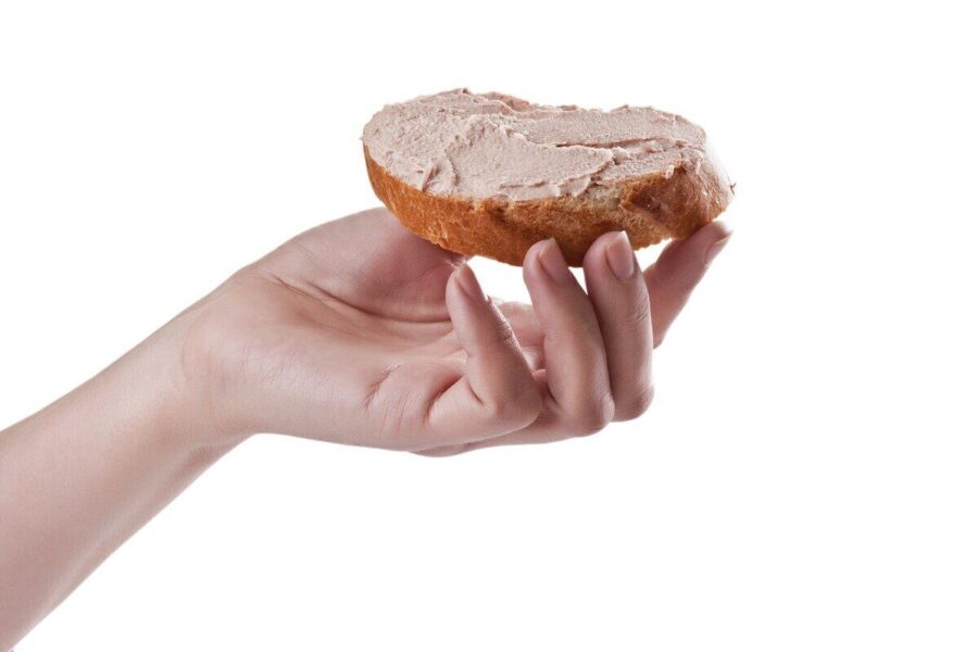 bread, paste, pâté, spread, hand, hand holding a slice of bread, appetizing, breakfast, slice of bread, liver, appetizer, gourmet, french, isolated, snack, tasty, cuisine, spread, liver, liver, liver, liver, liver