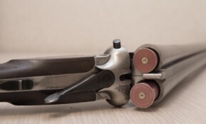 vintage gun, double-barrelled gun, old-fashioned gun, weapon, hand gun, vintage hand gun