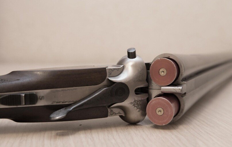 vintage gun, double-barrelled gun, old-fashioned gun, weapon, hand gun, vintage hand gun