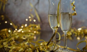 sylvester, happy new year, sparkling wine, glasses, garlands, celebration, new year's day, party, prost, cheers new year, party, party, party, party, party