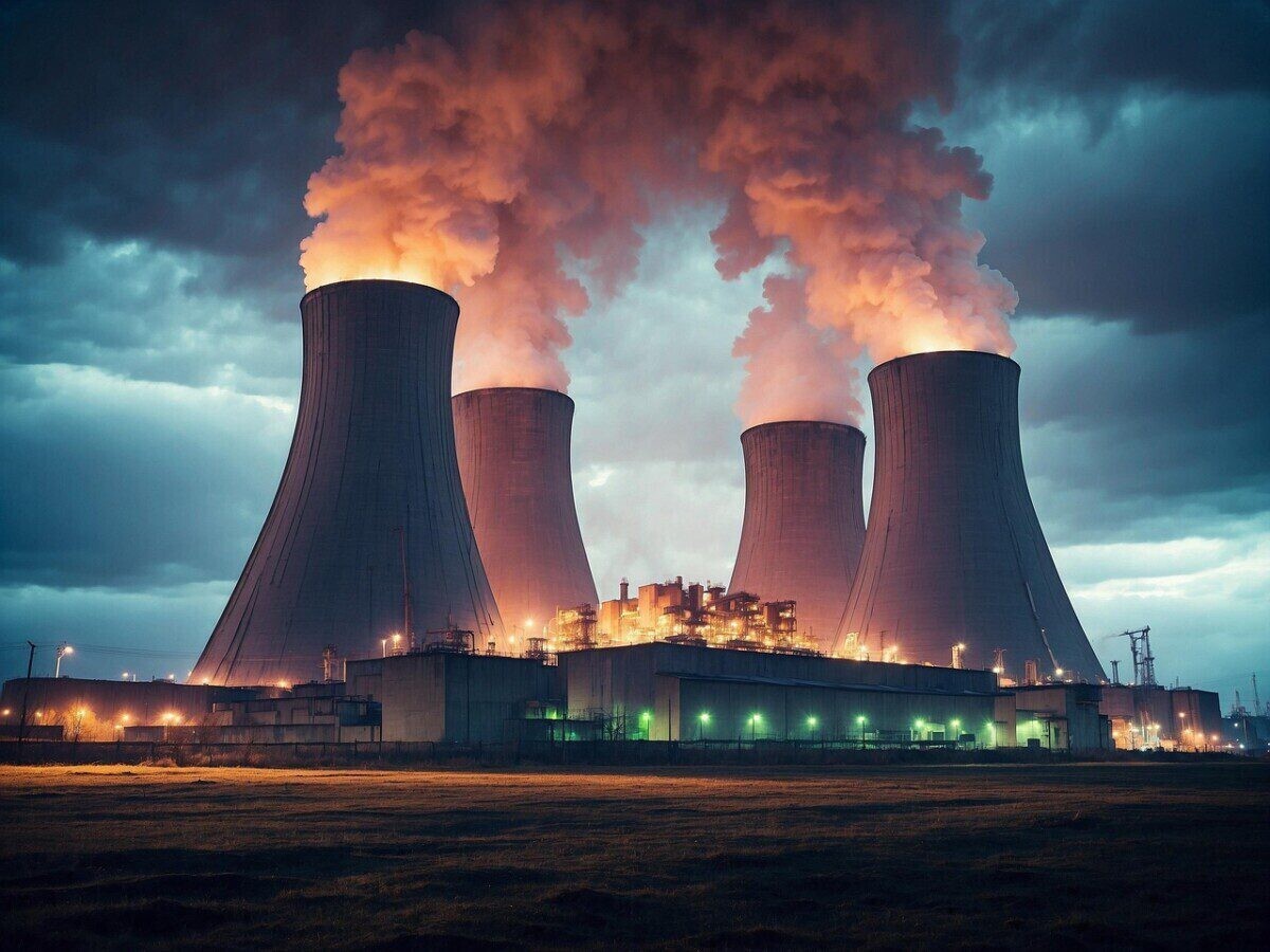 ai generated, nuclear, reactor, energy, radioactive, uranium, industry, electricity, technology, atomic, industrial