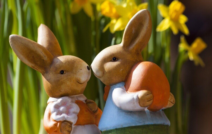 easter bunny, rabbit, figurines, statuettes, couple, bunny couple, easter bunny couple, easter egg, easter figurines, easter, rabbit, couple, easter, easter, easter, easter, easter