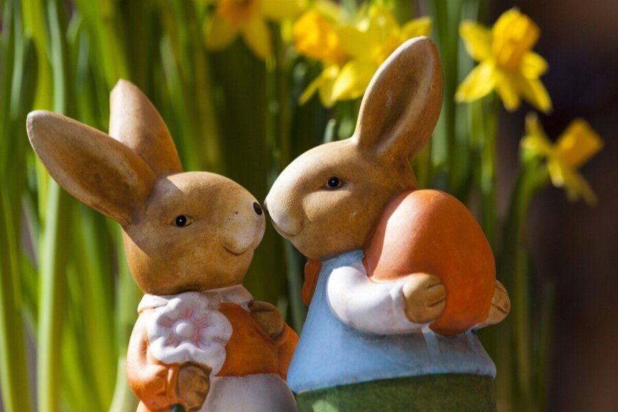easter bunny, rabbit, figurines, statuettes, couple, bunny couple, easter bunny couple, easter egg, easter figurines, easter, rabbit, couple, easter, easter, easter, easter, easter
