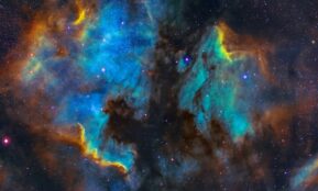 blue and black galaxy digital wallpaper