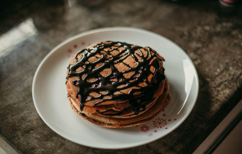 a chocolate cake on a plate