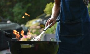 man grilling outdoor