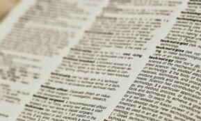 white printer paper with black text