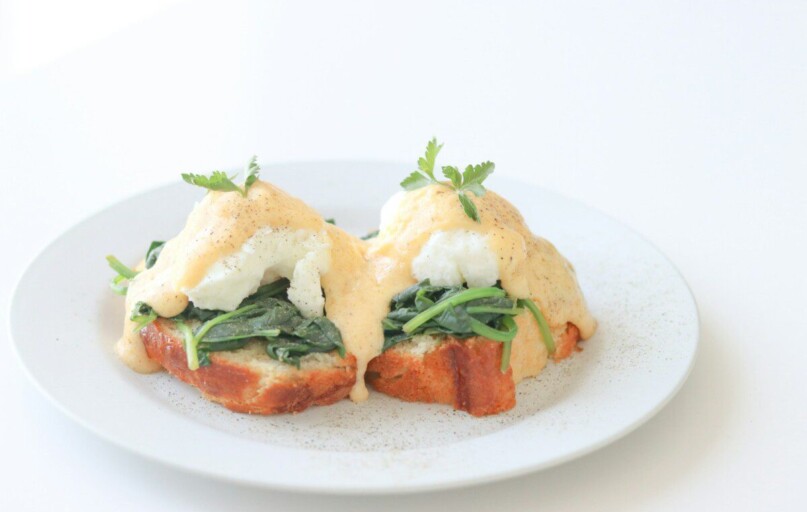 cooked food on white ceramic plate